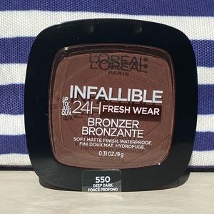✌🏼3/$30✌🏼L’Oreal Paris Infallible 24H Fresh Wear Bronzer - 550 Deep Dark